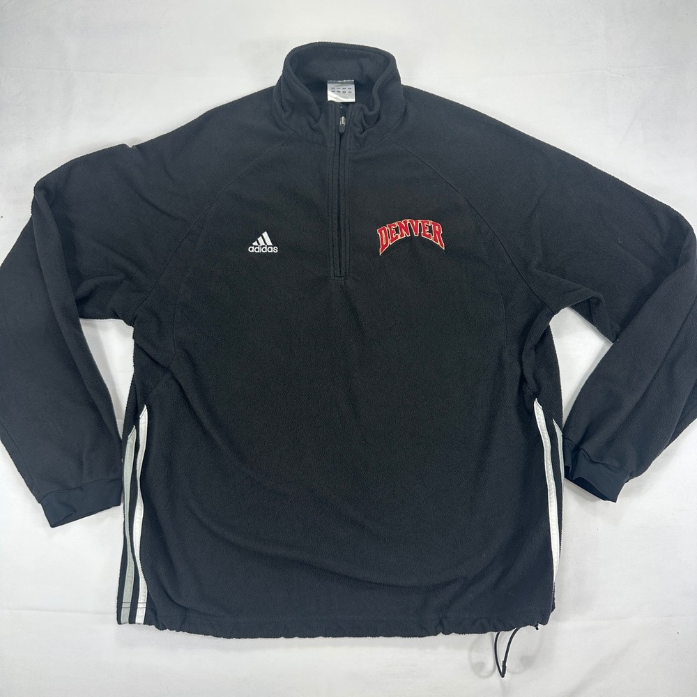 Adidas Denver Quarter Zip Pullover Fleece Jacket Men's Black ClimaWarm‎ XL